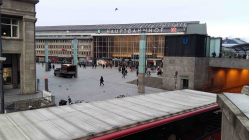 Köln Hauptbahnhof Blick von Domplatte