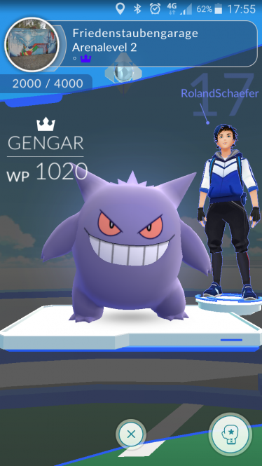 Pokemon Go Arena gewinnen