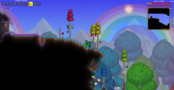 Terraria Screenshot Spielszene Einhorn