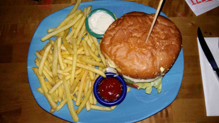 Cheese Burger im Sausalitos Dortmund
